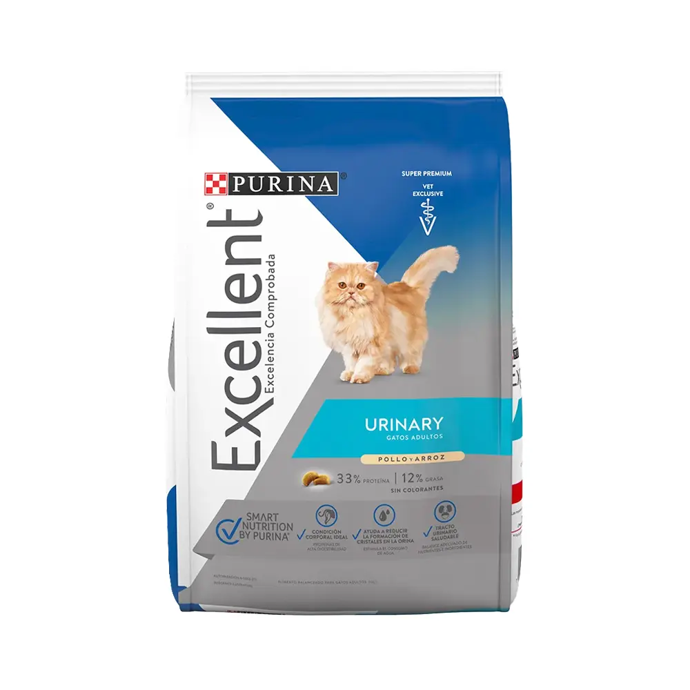 Purina Excellent Alimento Seco Urinary para Gato Adulto 3 kg