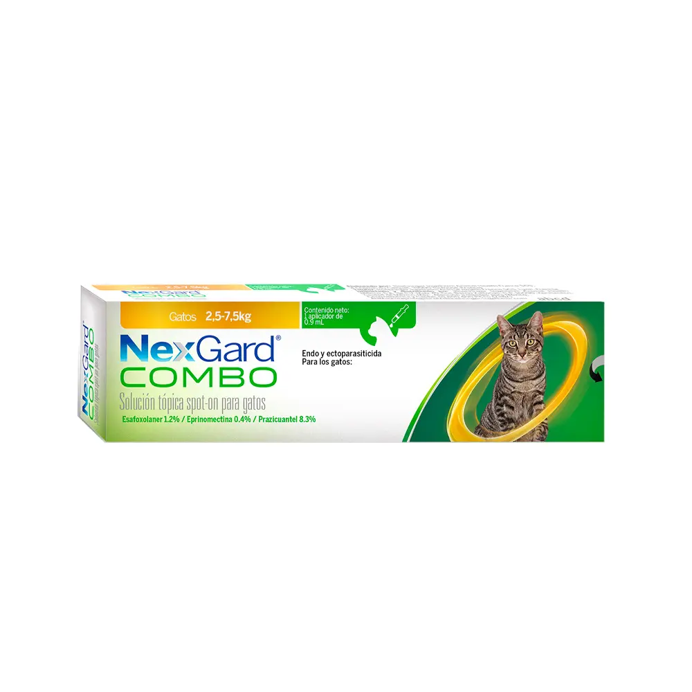 [NG-FE-2.5/7.5KG] Nexgard Pipeta Desparasitante para Gato de 2.5 a 7.5 kg