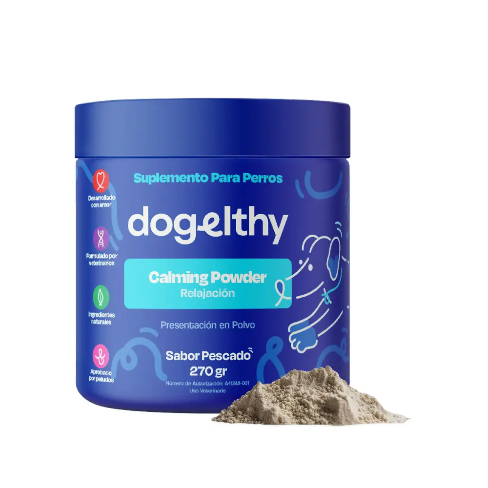 [DE-CM-270G] Dogelthy Suplemento Calmante y Relajante para Perro 270 g