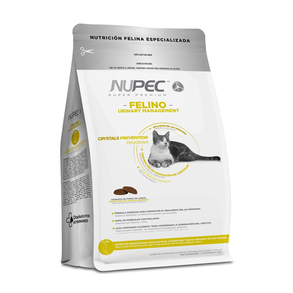[NP-FE-UR-3KG] Nupec Felino Alimento Seco Urinary Management para Gato Adulto 3 kg