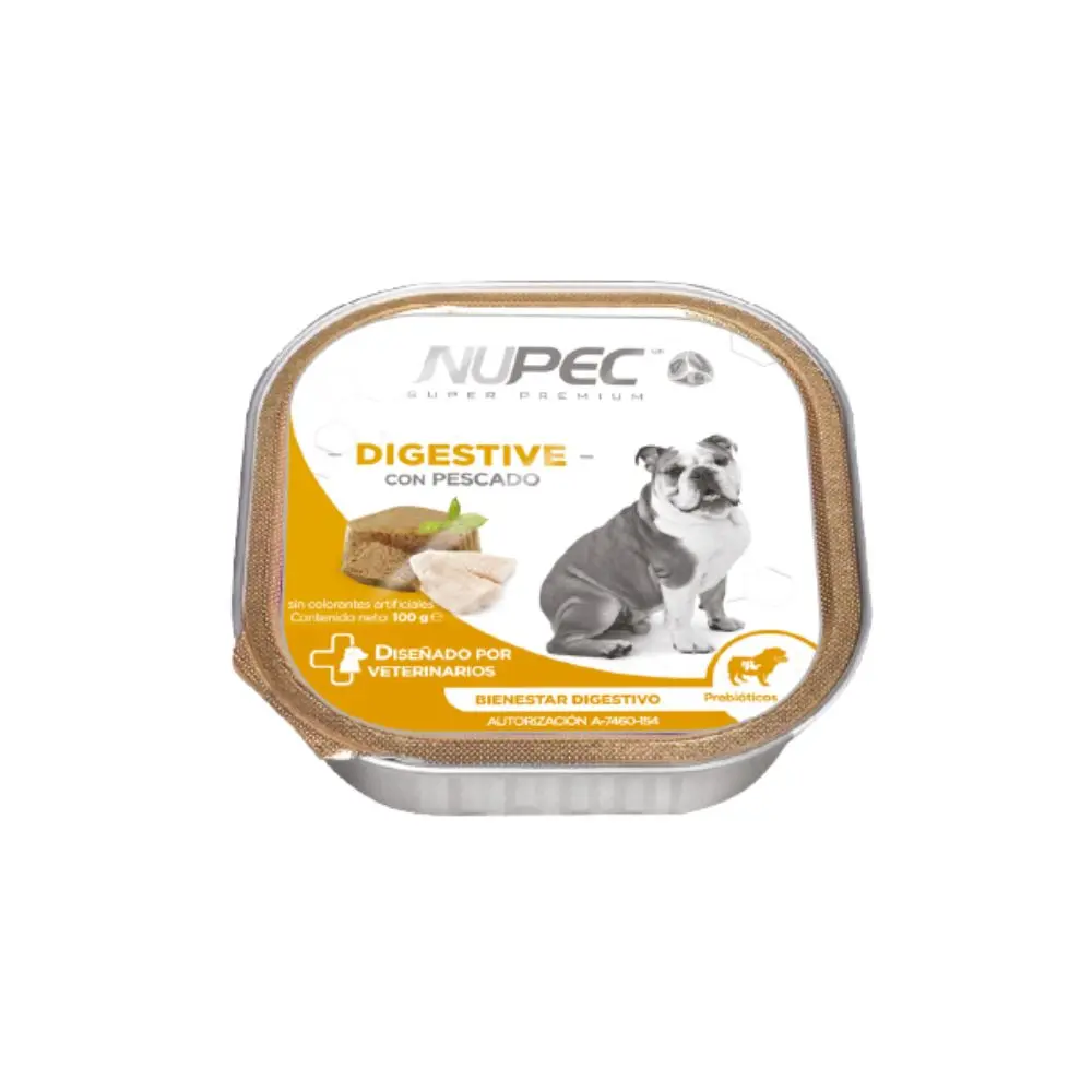 [NP-HM-DH-LATA-100G] Nupec Alimento Humedo Digestive para Perro Adulto Lata 100 g