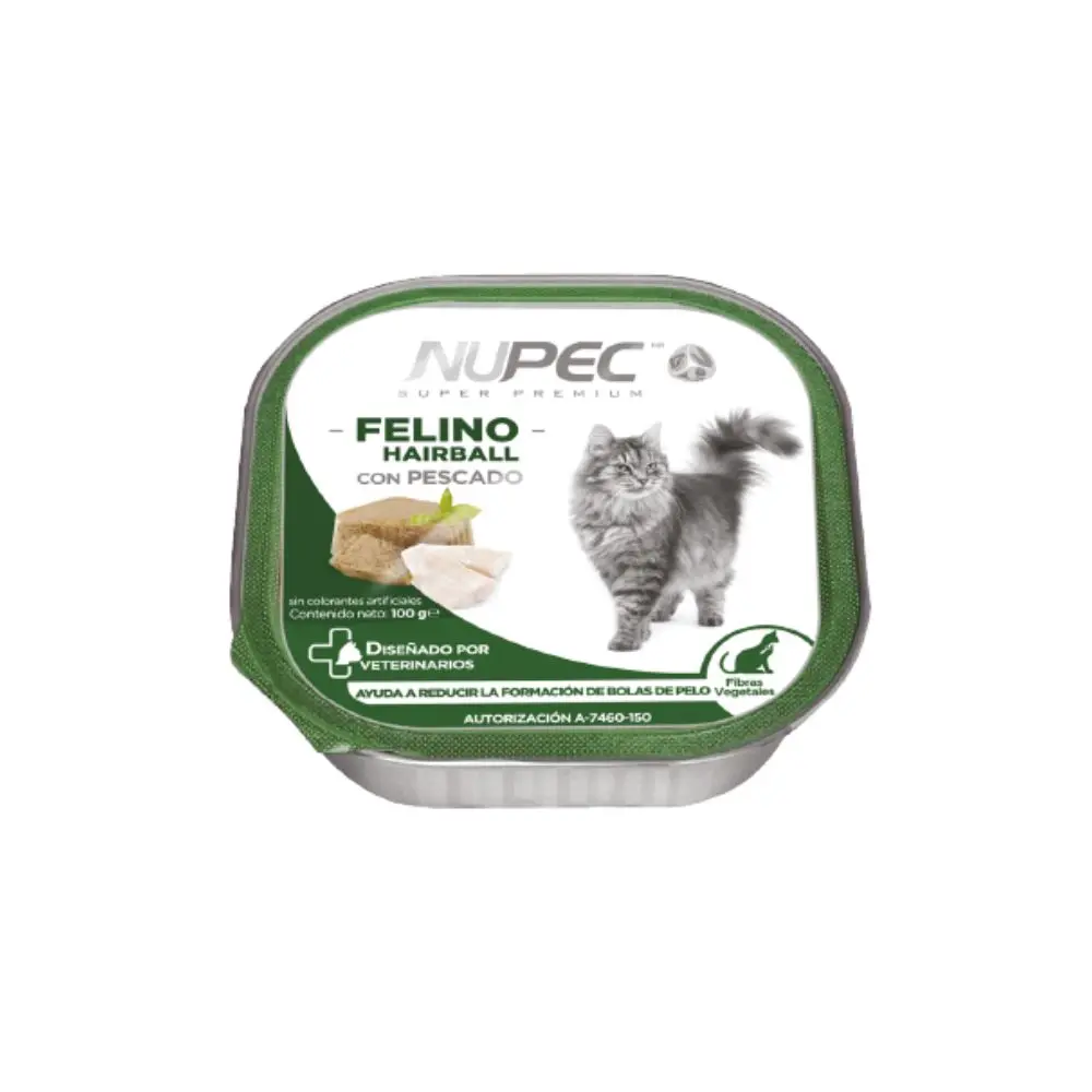 Nupec Alimento Humedo Hairball para Gato Adulto Lata 100 g