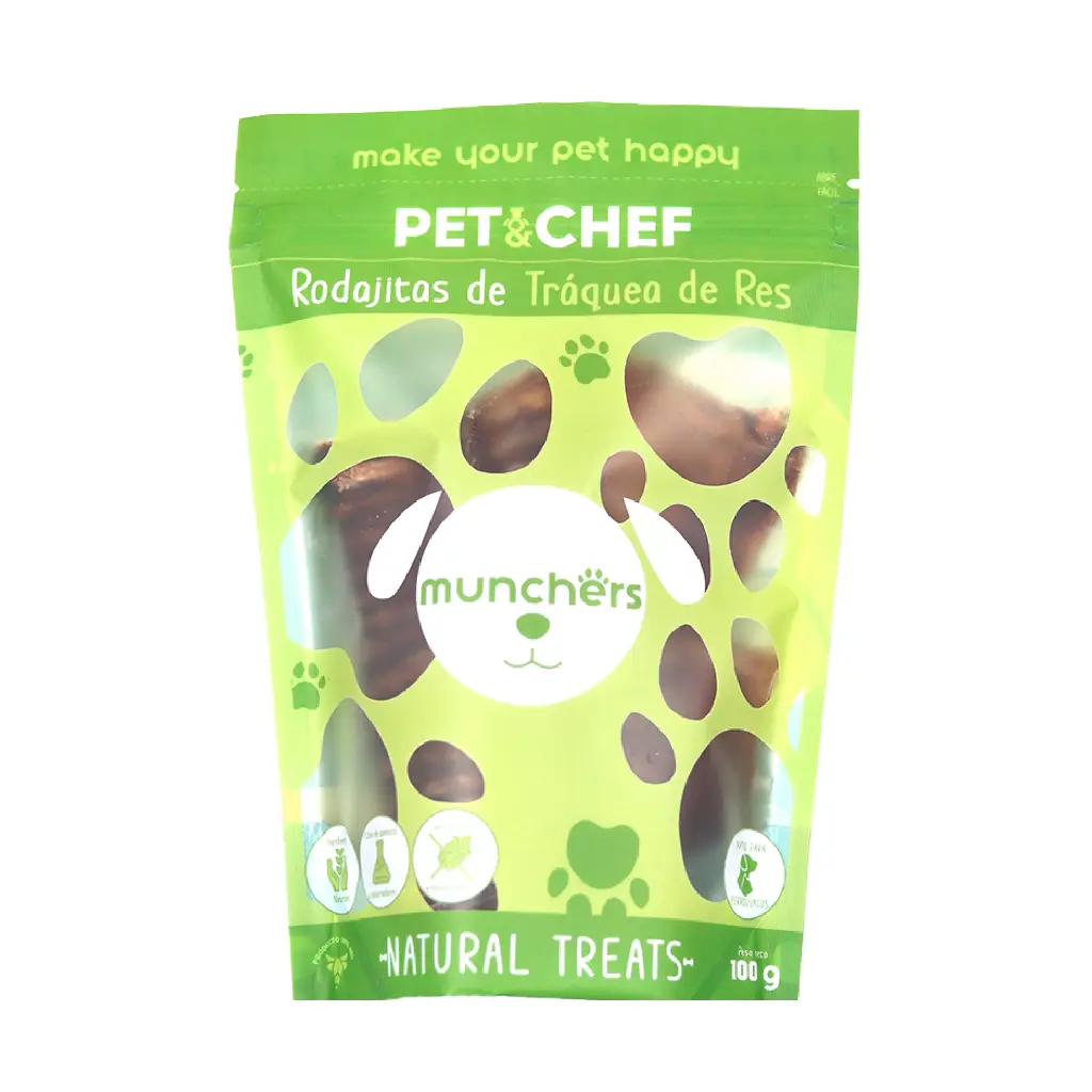 [PNC-PREM-TRQ-100G] Pet N Chef Premios para Perro y Gato Receta Traquea de Res 100 g