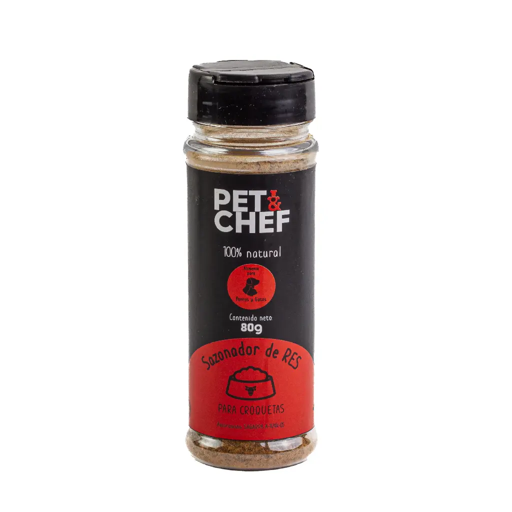 Pet N Chef Sazonador para Perro y Gato Receta Res 80 g