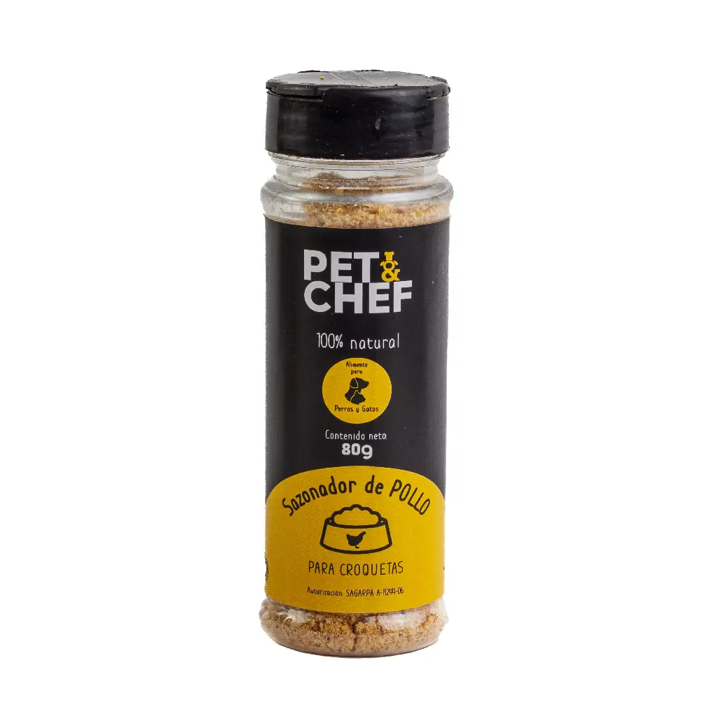 Pet N Chef Sazonador para Perro y Gato Receta Pollo 80 g