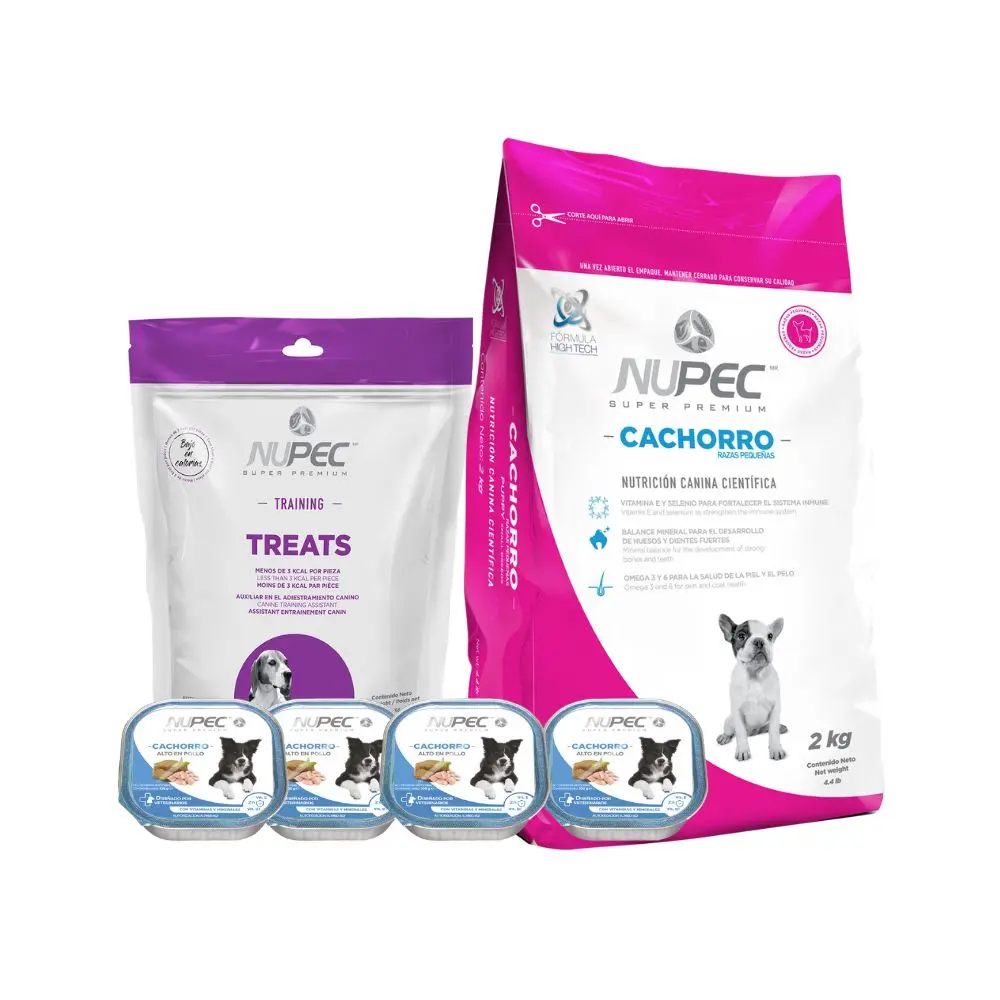 [PQ-CA-RP-2KG] Paquete Cachorro Raza Pequeña 2 kg
