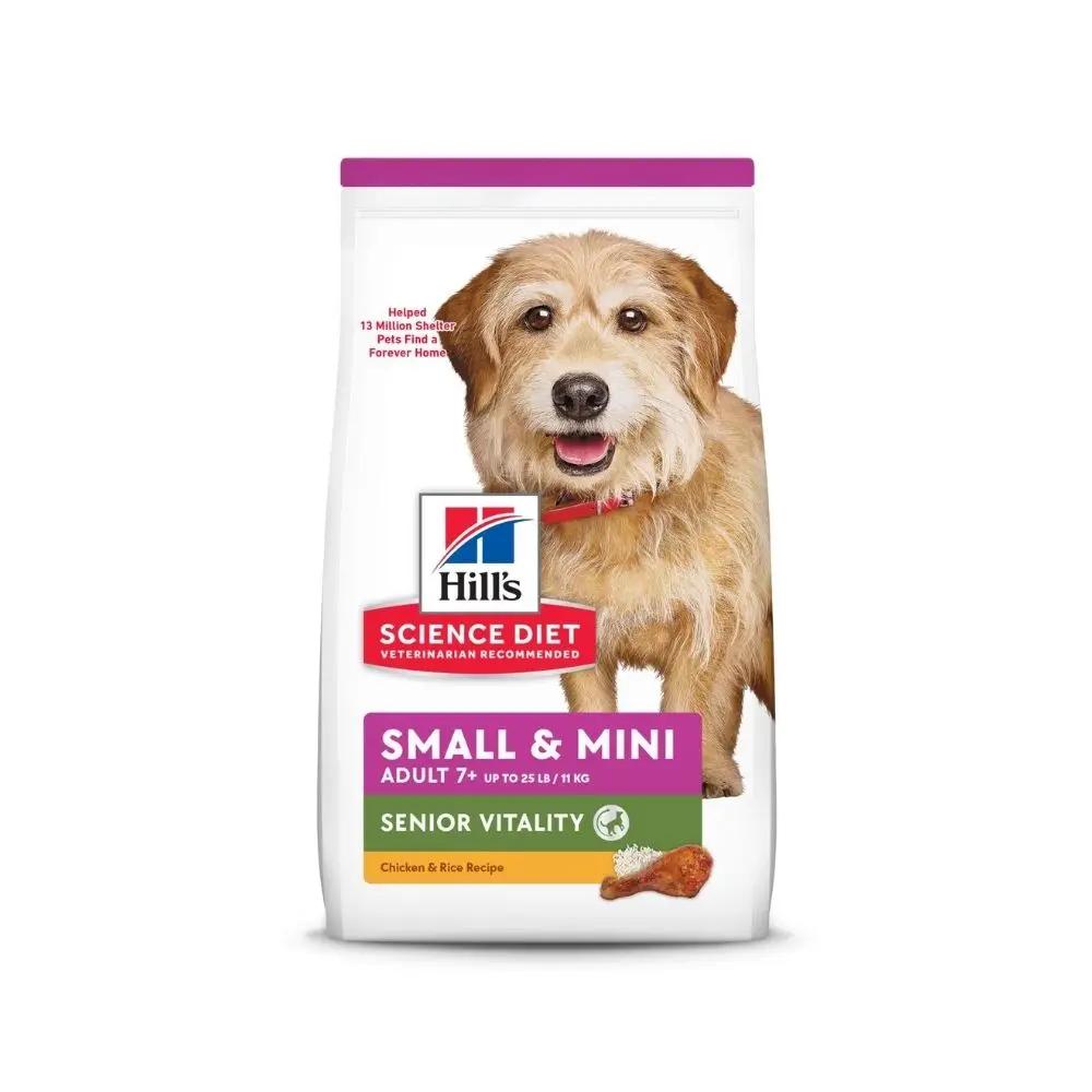 Hill's Alimento Seco Senior Vitality para Perro Senior Raza Pequeña y Mini 1.6 kg