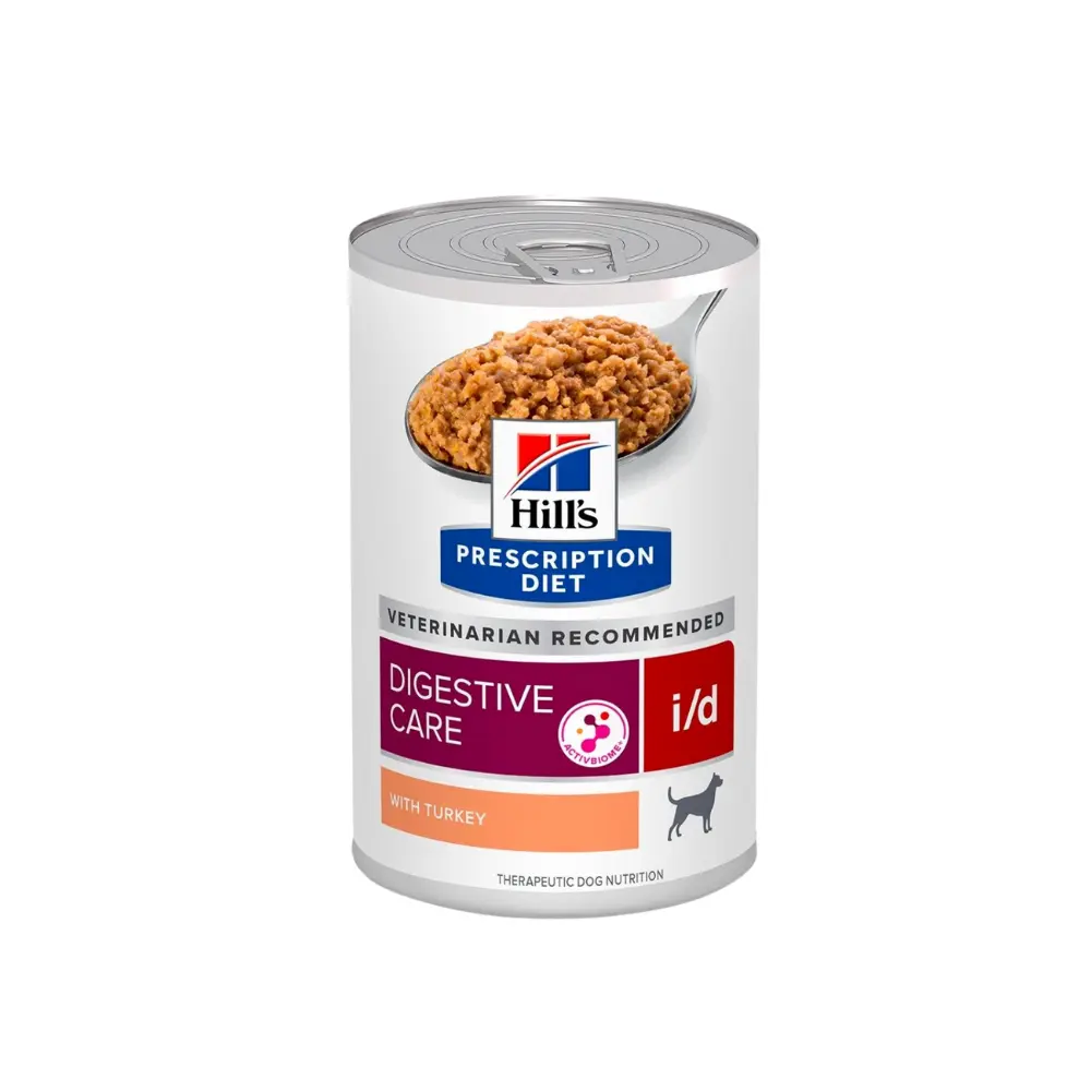 [HIVET-HM-ID-PAVO-370G] Hill's Prescripcion Alimento Humedo i/d Digestive Care para Perro Adulto Receta Pavo 370 g