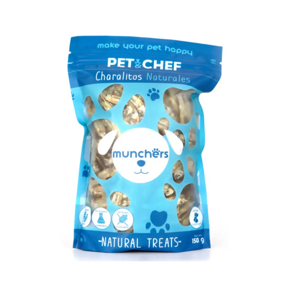 Pet N Chef Premios para Perro y Gato Receta Charales 150 g