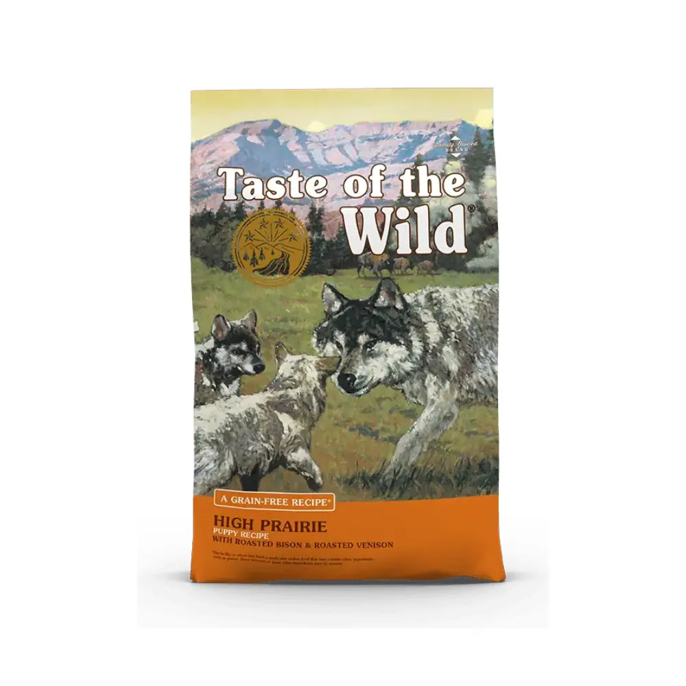 Taste of the Wild Alimento Seco High Praire para Perro Cachorro Receta Bisonte y Venado Asado 12.7 kg