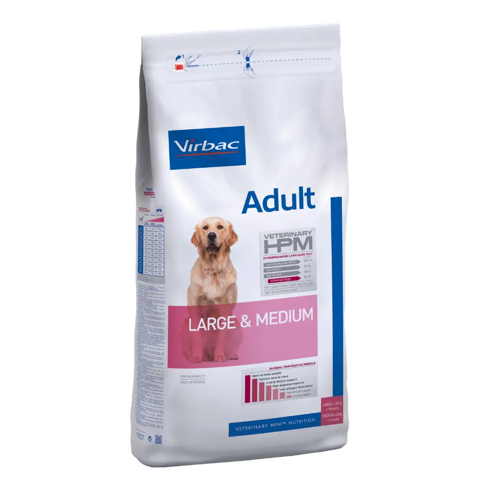 Virbac Alimento Seco para Perro Adulto Raza Mediana/Grande 3 kg