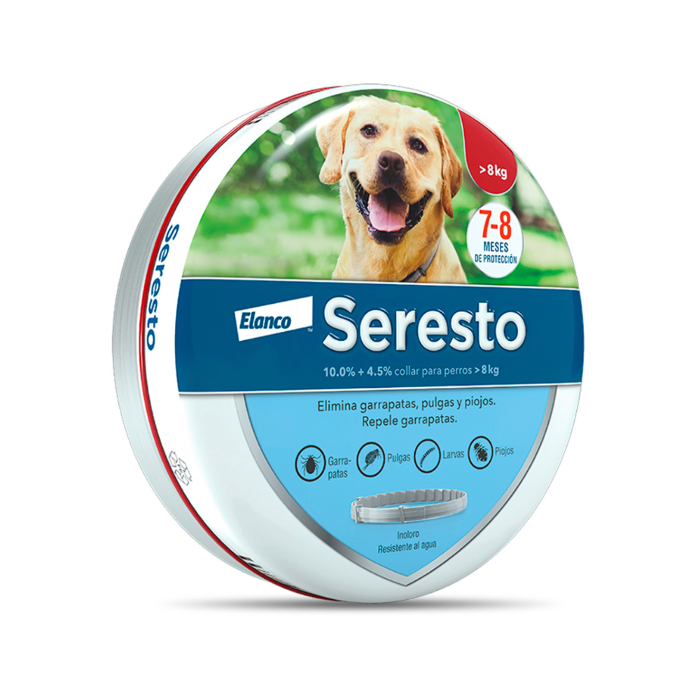 Seresto Collar Antipulgas y Garrapatas para Perro de 8 a 60 kg