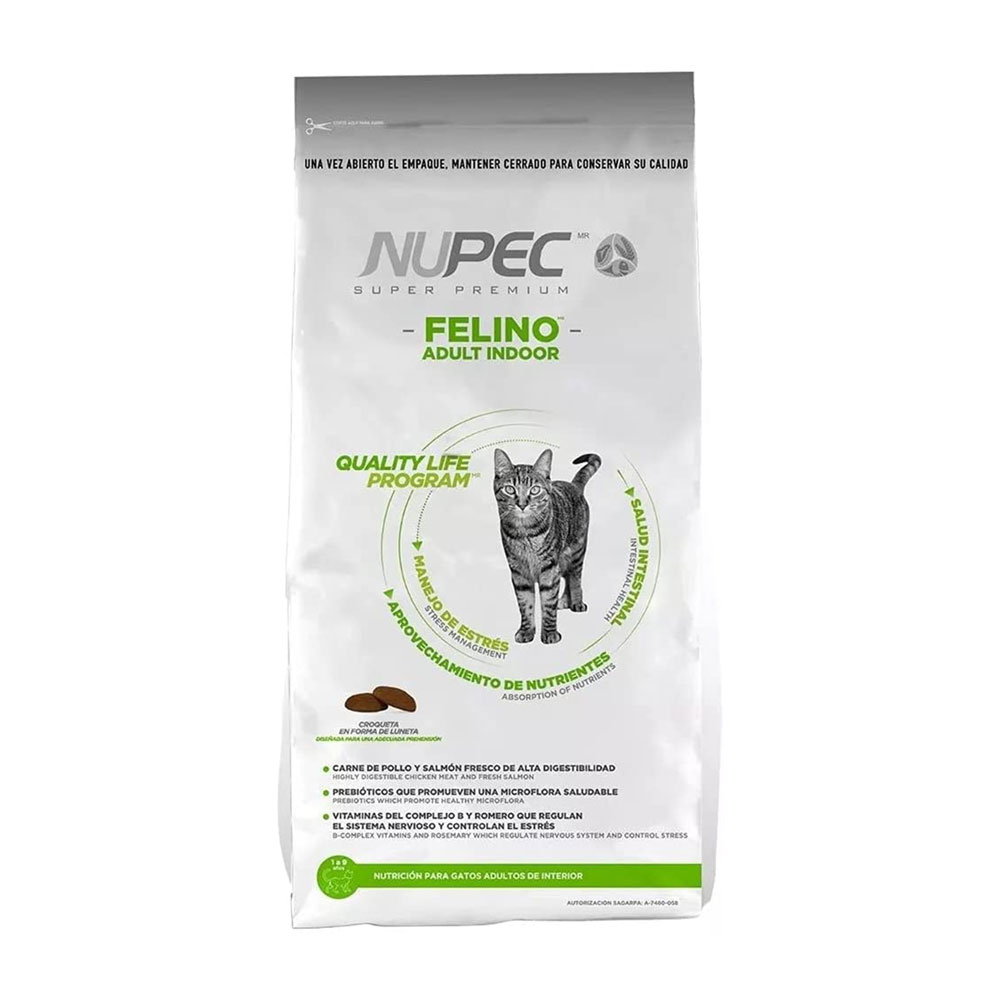 Nupec Felino Alimento Seco para Gato Adulto Indoor 5 kg