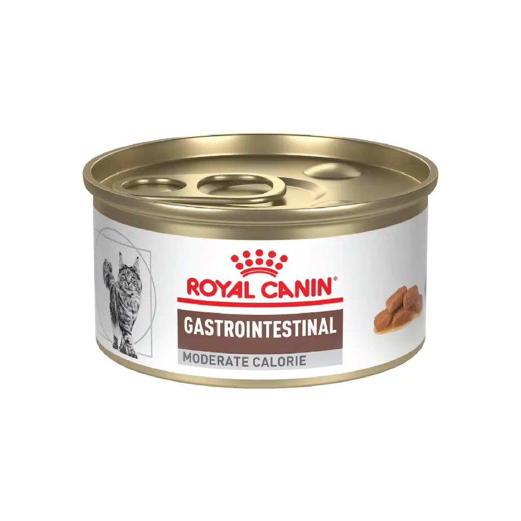 [RCVET-FE-HM-GI-MC-85G] Royal Canin Prescripcion Alimento Humedo Gastrointestinal Moderate Calorie para Gato Adulto 85 g