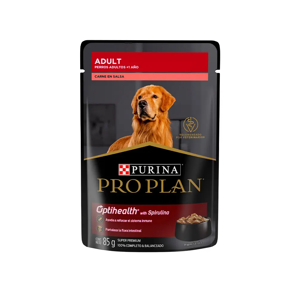Pro Plan Alimento Humedo para Perro Adulto Receta Carne 85 g