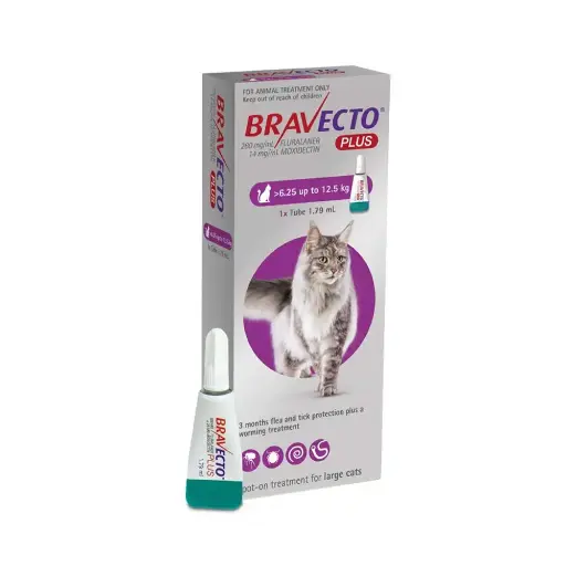 [BV-FE-6.25/12.5KG] Bravecto Pipeta Desparasitante para Gato de 6.25 a 12.5 kg