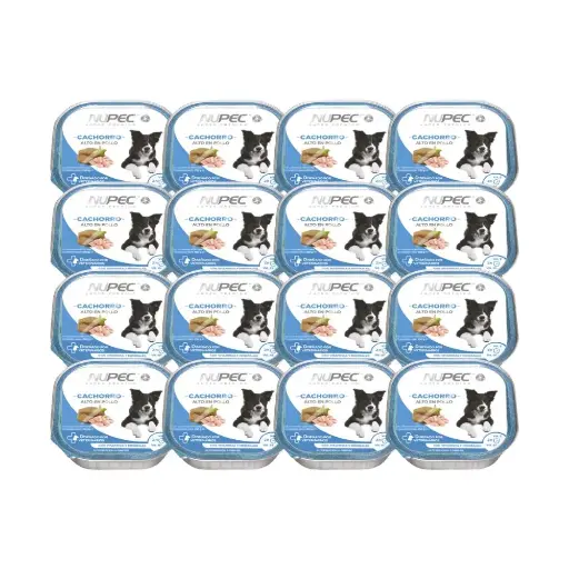 [NP-HM-CA-SKIT-16LATAS] Nupec Alimento Humedo para Perro Cachorro Super Kit 16 Latas