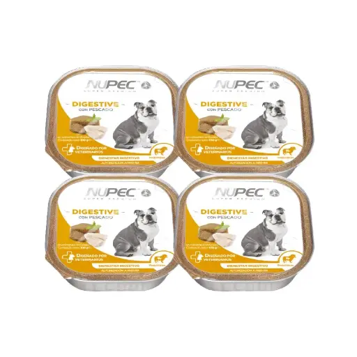 [NP-HM-DH-KIT-4LATAS] Nupec Alimento Humedo Digestive para Perro Adulto Kit 4 Latas