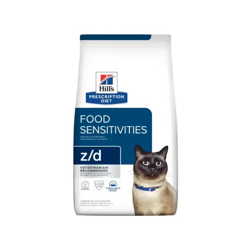[HIVET-FE-ZD-1.8KG] Hill's Prescripcion Alimento Seco z/d Food Sensitivities para Gato Adulto 1.8 kg