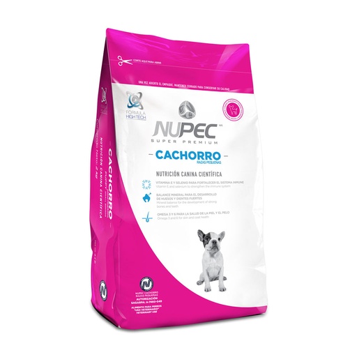 [NP-CA-RP-8KG] Nupec Alimento Seco para Perro Cachorro Raza Pequeña 8 kg