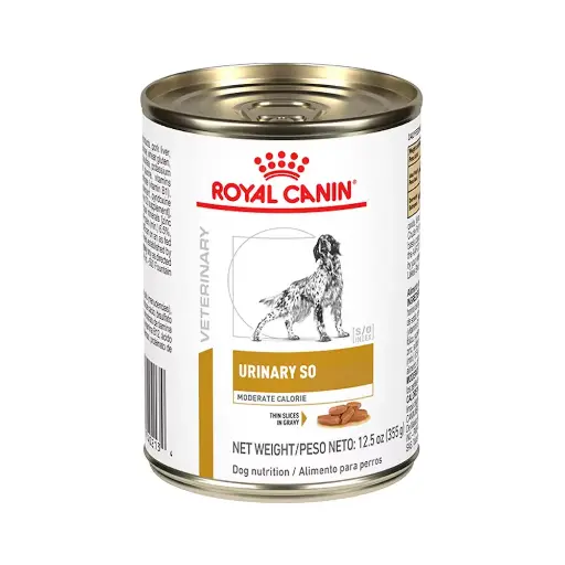 [RCVET-HM-UR-MC-360G] Royal Canin Prescripcion Alimento Humedo Urinary Moderate Calorie para Perro Adulto 360 g