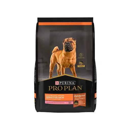 [PP-SENS-AD-RMG-SMON-3KG] Pro Plan Alimento Seco Sensitive Skin para Perro Adulto Raza Mediana/Grande Receta Salmon 3 kg